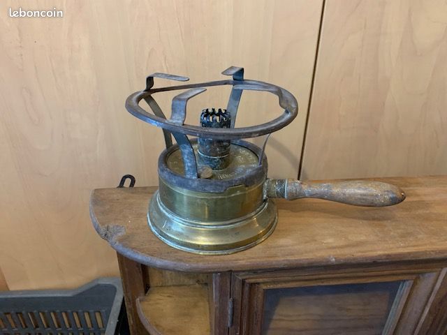 Réchaüd L'Hirondelle à Alcool - Feutre Brûlant - Outil Ancien Collection France