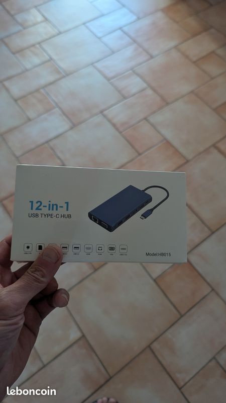 Station d'accueil Hub USB C, 12 en 1 Triple Display USB C NEUF emballĂ© đ» (image 1)