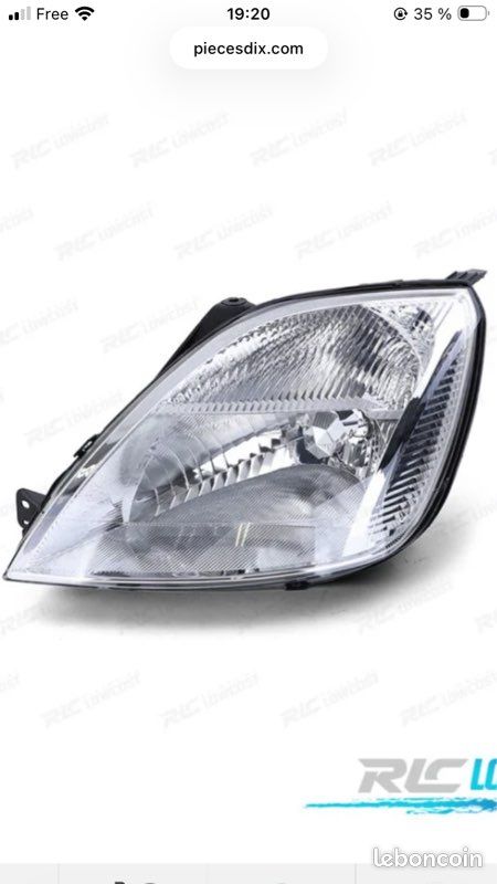 Phare Avant Gauche Halogène Pour Ford Fiesta 2008-2013 - Avec Moteur De Réglage électrique - Neuf