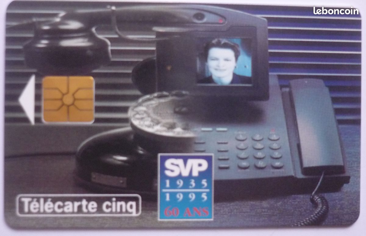 Telecarte GN108 SVP 60 ans 5 unites gem 02/95 etat luxe non utilisee (image 1)