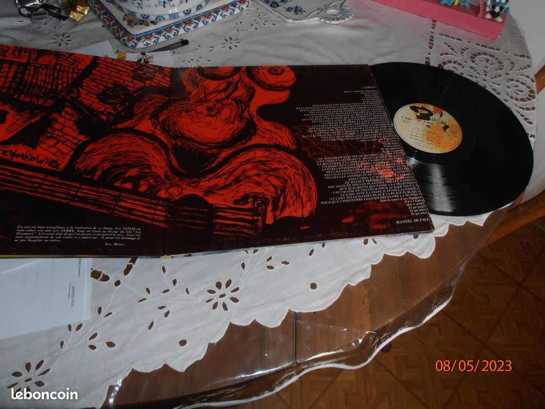 Disque 33 tours Léo Ferré l'espoir (image 2)