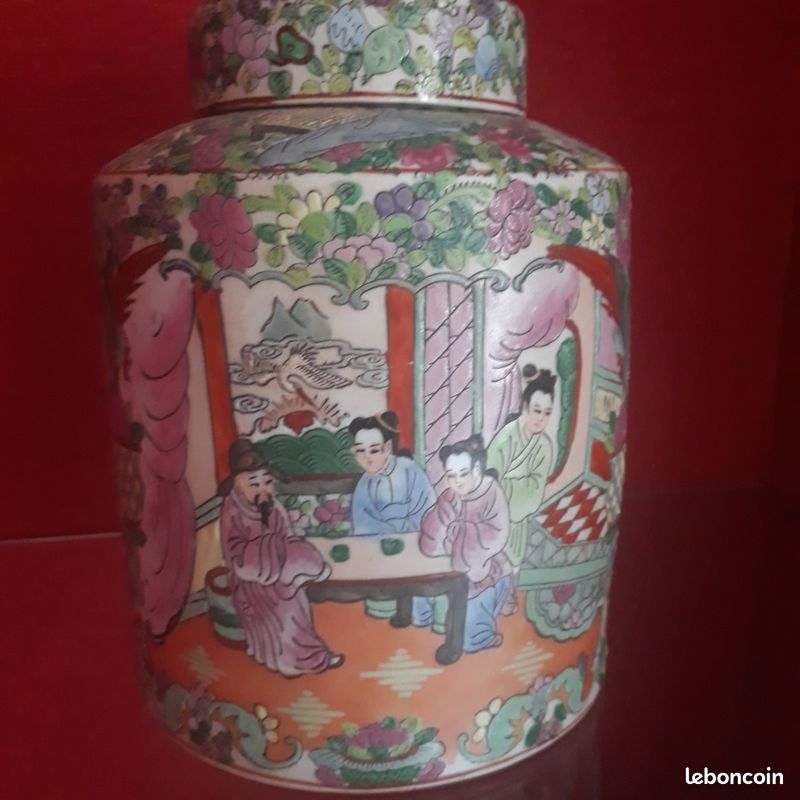 fanquare Pots de Gingembre Colorés avec Couvercles Boîte à