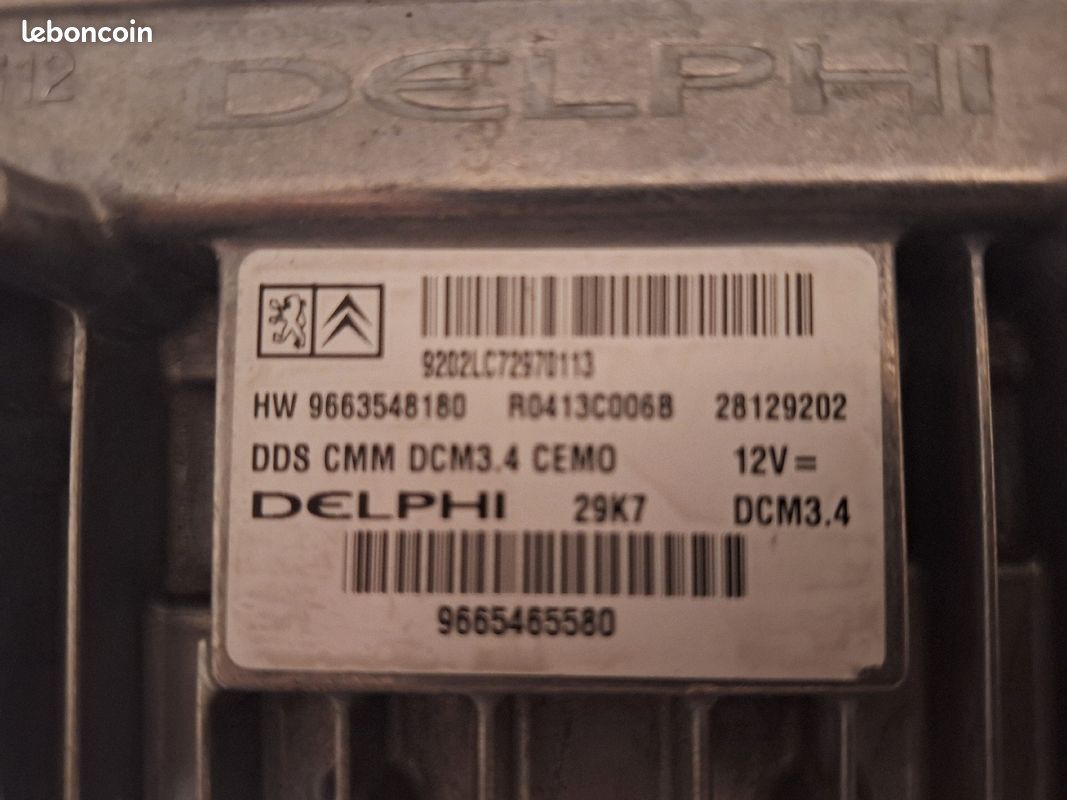 Calculateur Moteur D'occasion Pour Citroën C5 2.0 HDI - Référence DCM3.4 R0413C021B - À Reprogrammer