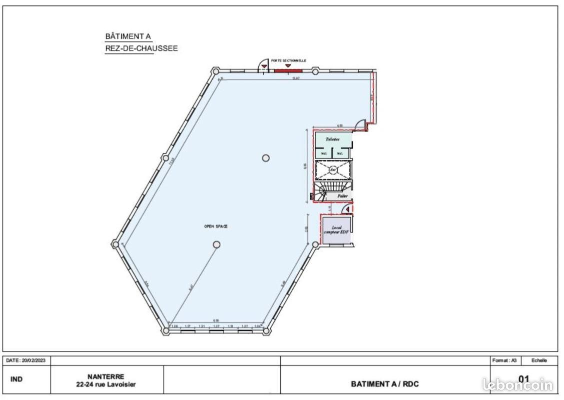 Local bureaux 789 m² (image 11)