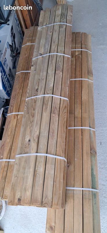 5 kit clôtures gamme bois pin 22 mm en 1530 pour panneaux fixes . Erreur de commande bretagne matériaux (image 3)