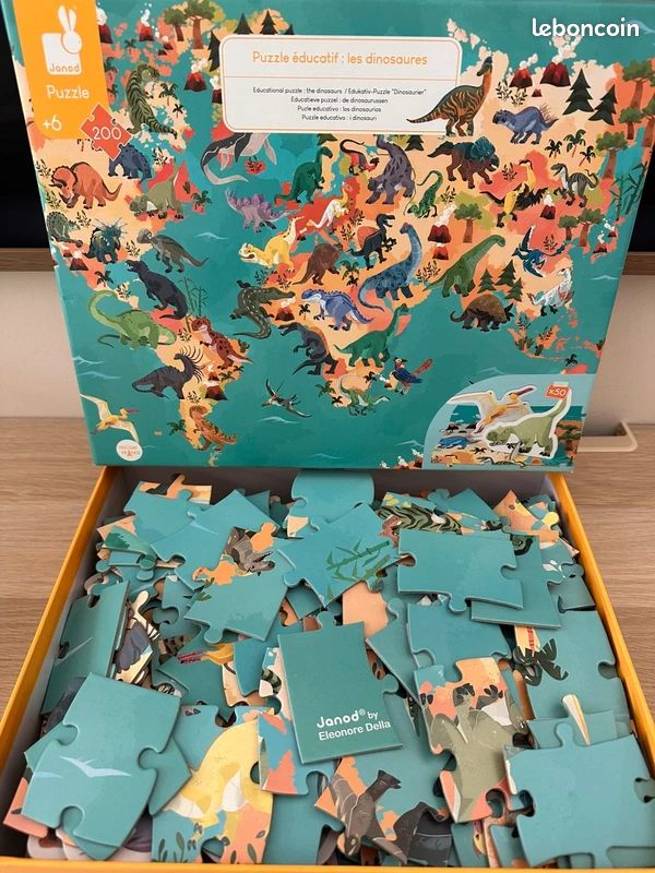 Puzzle éducatif dinosaures Janod (image 2)