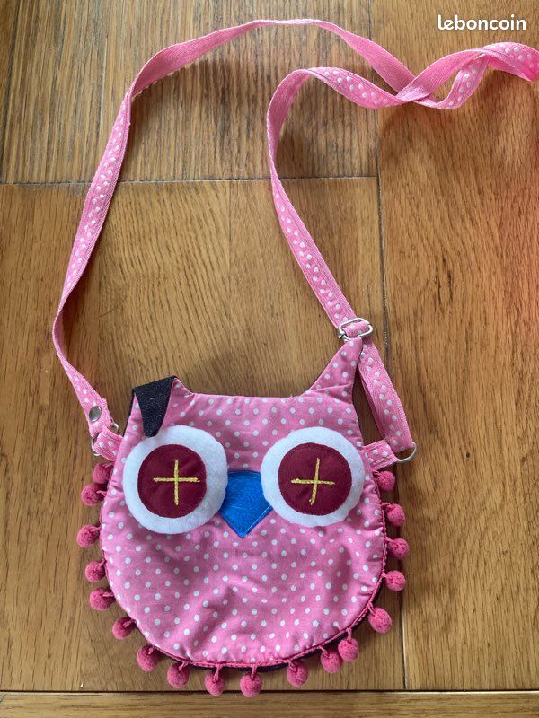 Motif hibou PU sac à bandoulière Noir Noir - Bagagerie