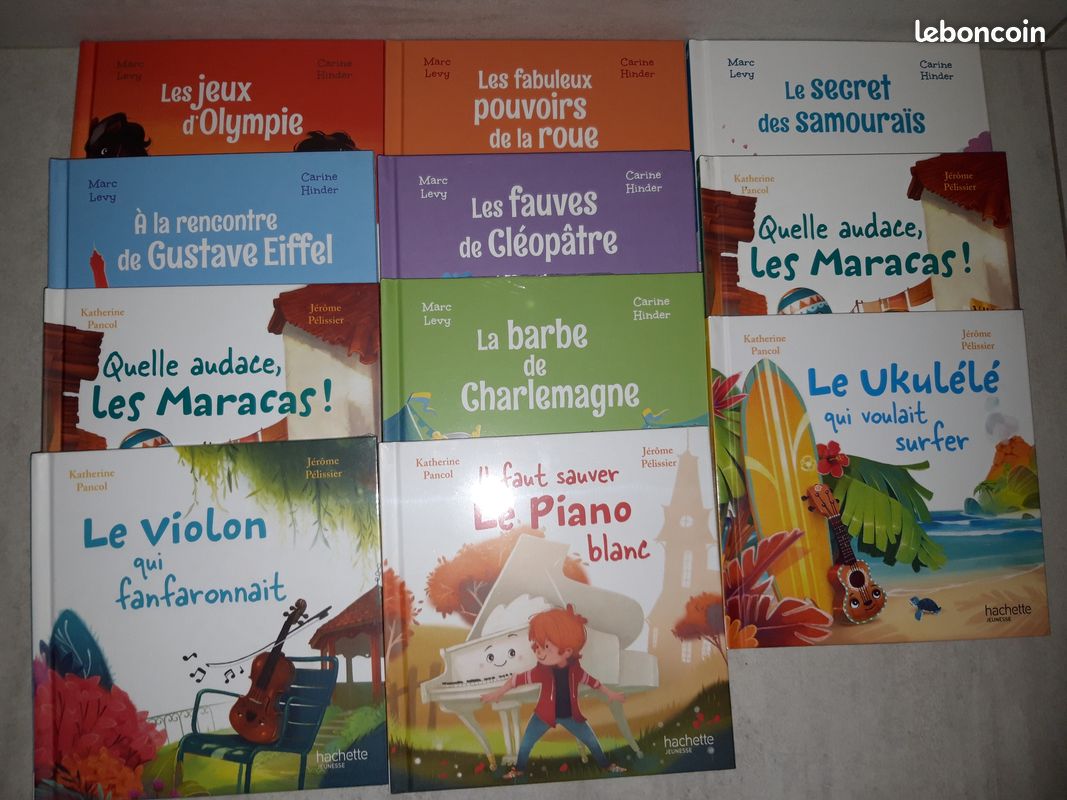 Livres McDonald le ukulélé, piano, Charlemagne, les maracas, le violon, Eiffel, Cléopâtre, Samouraïs (image 1)