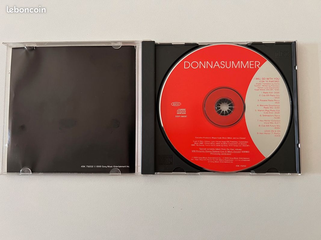 CD single Donna Summer I will go with you (con te partiro) (image 3)