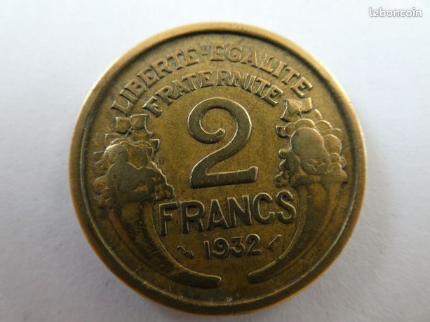 Lot De 9 Pièces 2 Francs Morlon - France 1922 à 1932 - TTB - Marianne Bronze