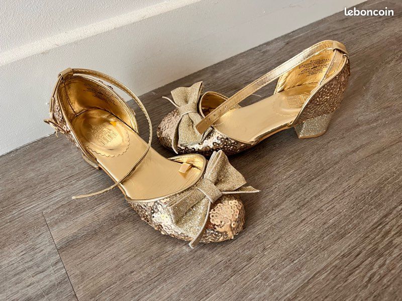 Générique Chaussures De Princesse à Talons Hauts Pour Fille - Semelles Souples - Antidérapantes - Ballerine Festive - Chaussures De Soirée - Chaussures De Mariage - Chaussures De Mariage Cadeau Femme