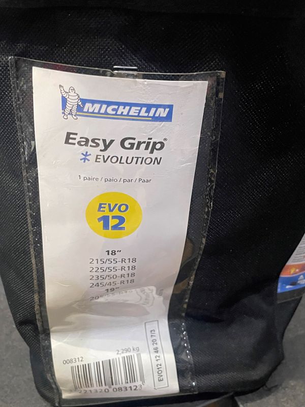 2 Chaînes neige composite Michelin Easy Grip Evolution 12 - Feu Vert