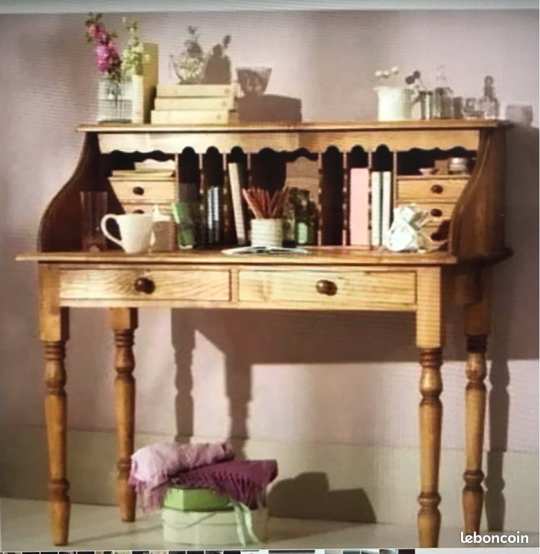 Secrétaire/Bureau + chaise marque Intériors en bois (image 5)