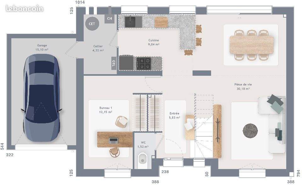 Maison 6 pièces 120 m² · à Roucourt · 120 m² · 299 750 €