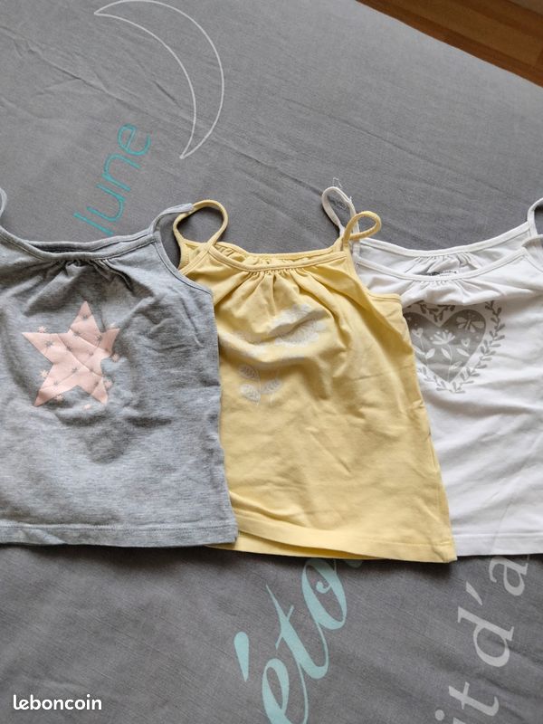 Lot de 3 tops / débardeurs Vertbaudet 3 ans (image 1)