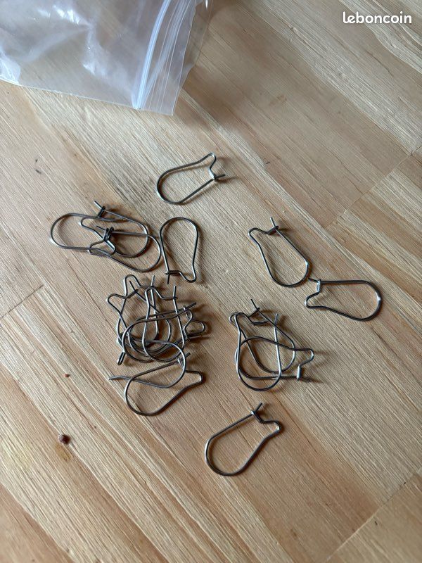 20 Boucles d'oreille, Dormeuse 21 par 11mm (image 1)