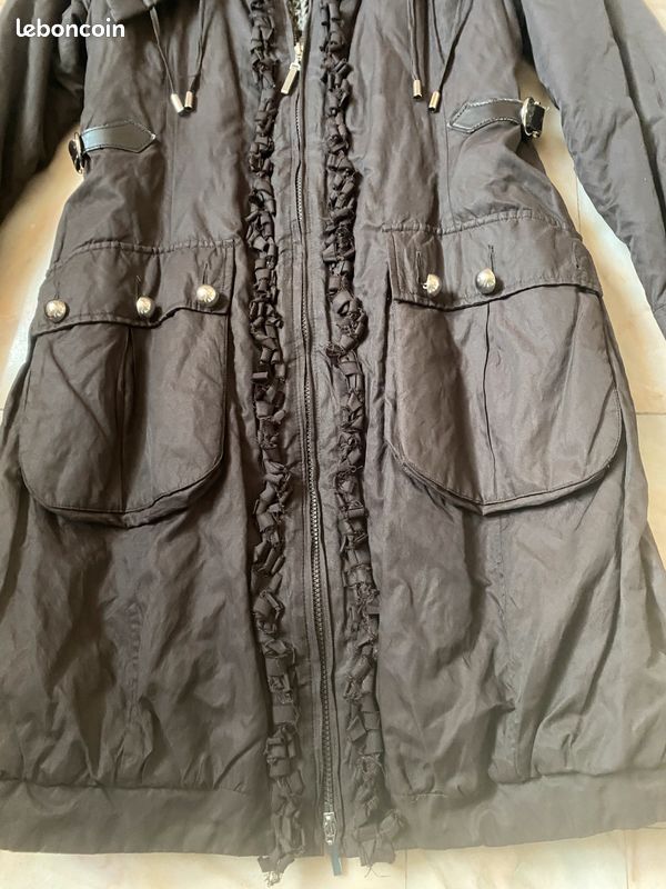 Manteau noir femme taille 38 marque Et Dieu créa la Femme (image 3)