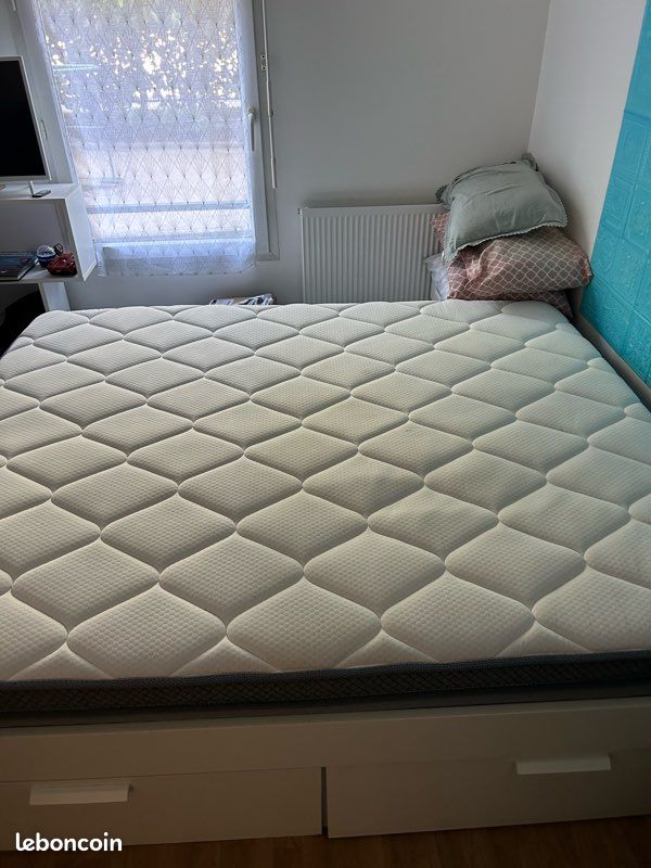 Matelas 160x200 x20 cm ressort ensaché et à mémoire de forme (image 3)