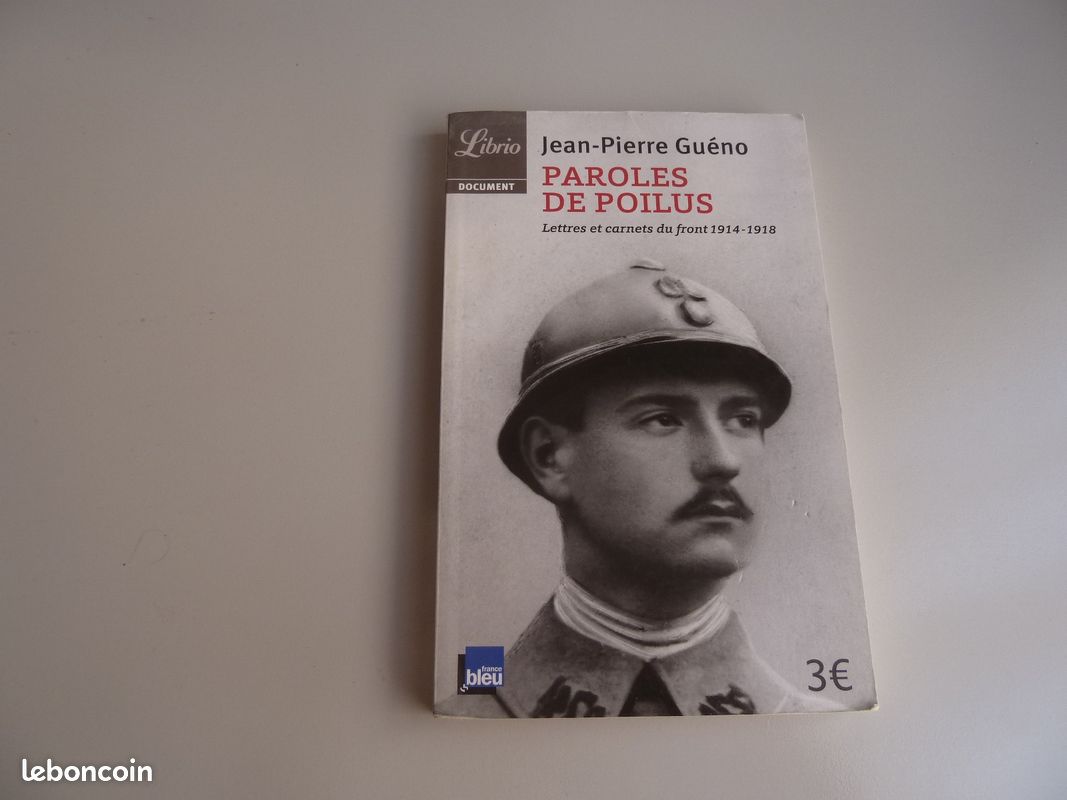 Je vends 'Paroles de poilus' de Jean-Pierre Guéno en très bon état (image 1)