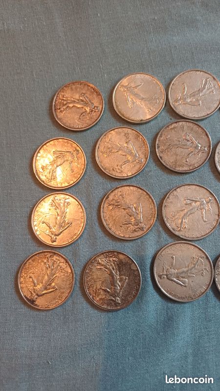 20 pièces de 5 francs semeuse en argent (image 3)