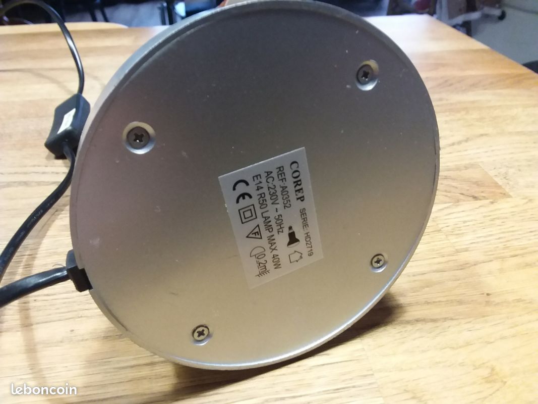 Lampe de bureau orange (image 5)