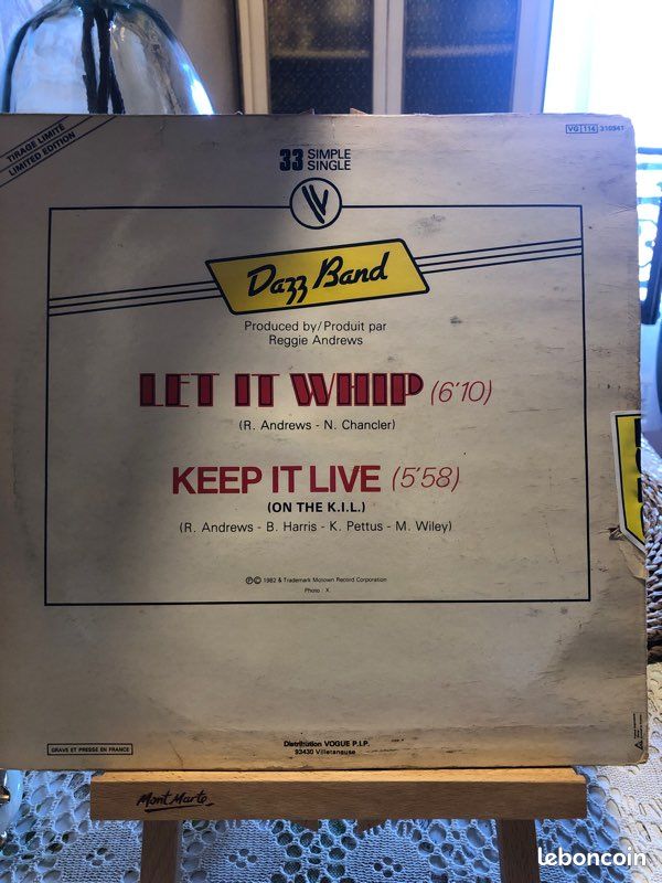 Vinyle dazz band maxi 33t 2 titres original france 🇫🇷 1982 funk soûl électronique musique 🎵 (image 2)