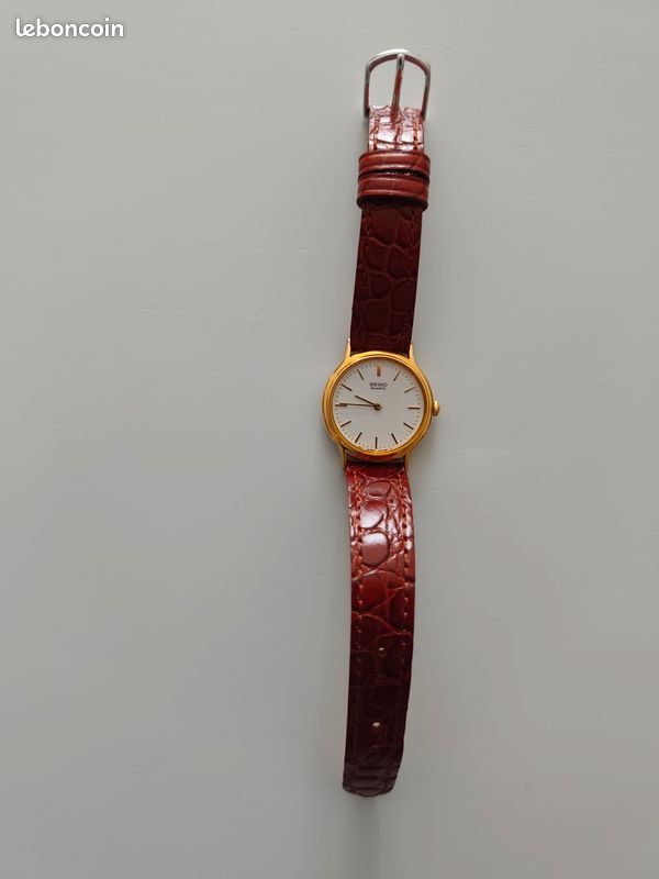 Montre femme seiko quartz vintage et un lot de bijoux fantaisie avec 2 ecrins (image 6)