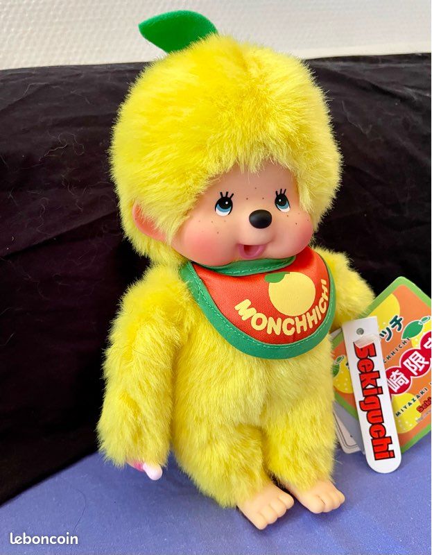 Monchhichi Kiki citron Miyazaki – rare édition japonaise – (image 4)