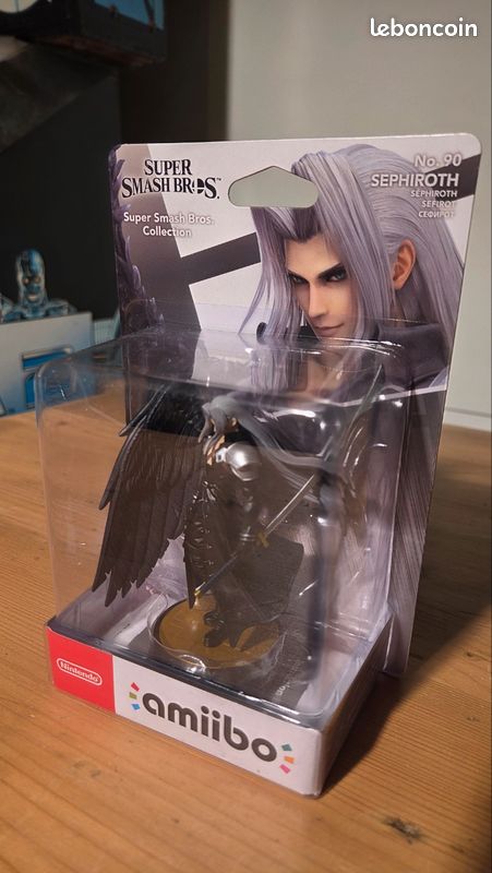 🎮 Amiibo Sephiroth n°90 – Super Smash Bros 🔥 NEUF SOUS BLISTER (image 1)