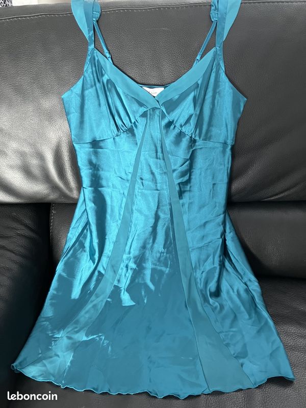 Nuisette Etam Grise En Polyester - Taille 40 Pour Femme, Occasion En Très Bon état