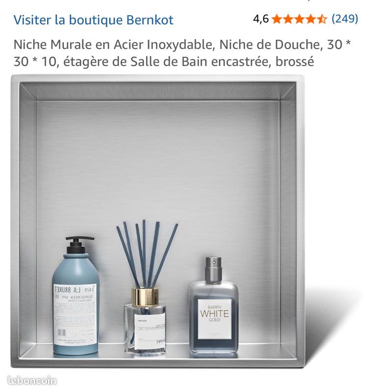 Niche Murale en Acier Inoxydable, 30 * 30 * 10 (image 2)