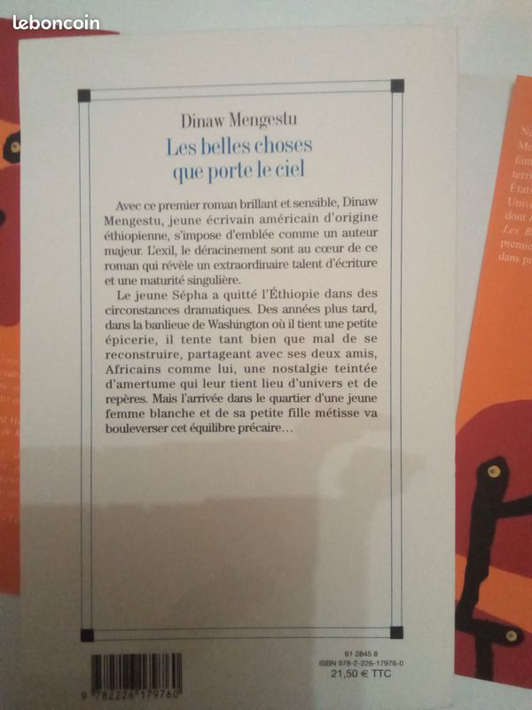 Livre LES PLUS BELLES CHOSES QUE PORTE LE CIEL de Dinaw Mengestu Neuf (image 4)
