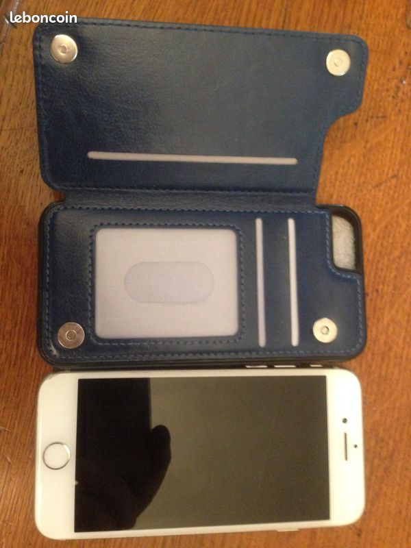 Coque bleue pour iphone 7 (image 1)