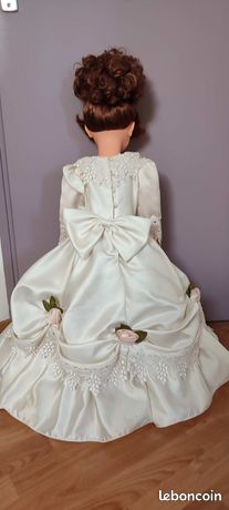 Grande Poupée Vintage Migliorati – 92cm – Années 80 – En Tenue D'origine