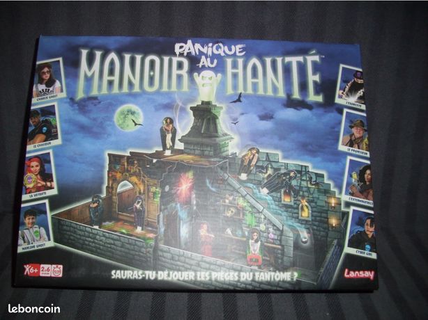 Jeu De Société "Panique Au Manoir Hanté" - Version Française - Occasion, Bon état Général