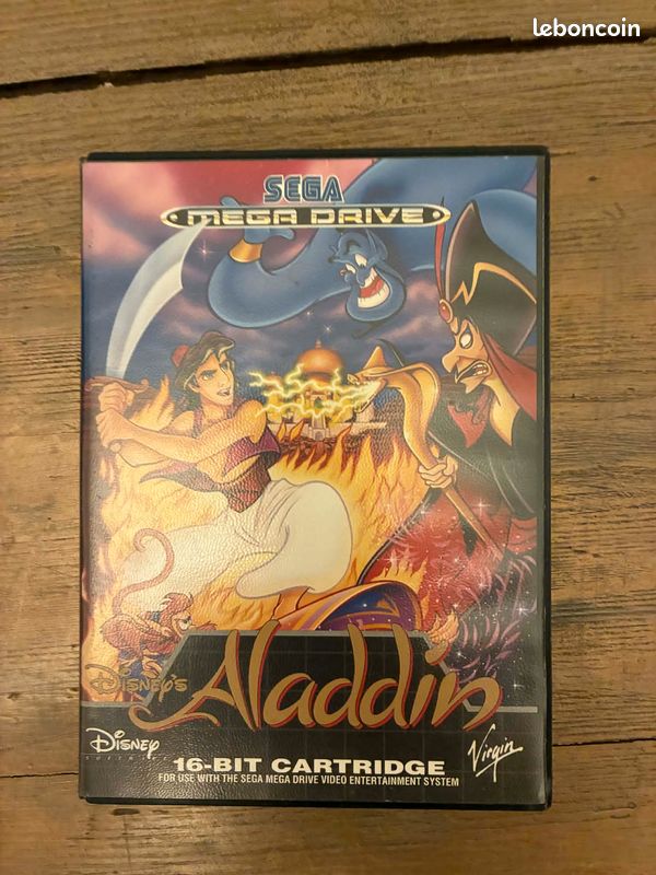 ALADDIN COMPLET BOÎTE NOTICE SEGA MEGADRIVE PAL EURO (FR) CIB OVP - jeu