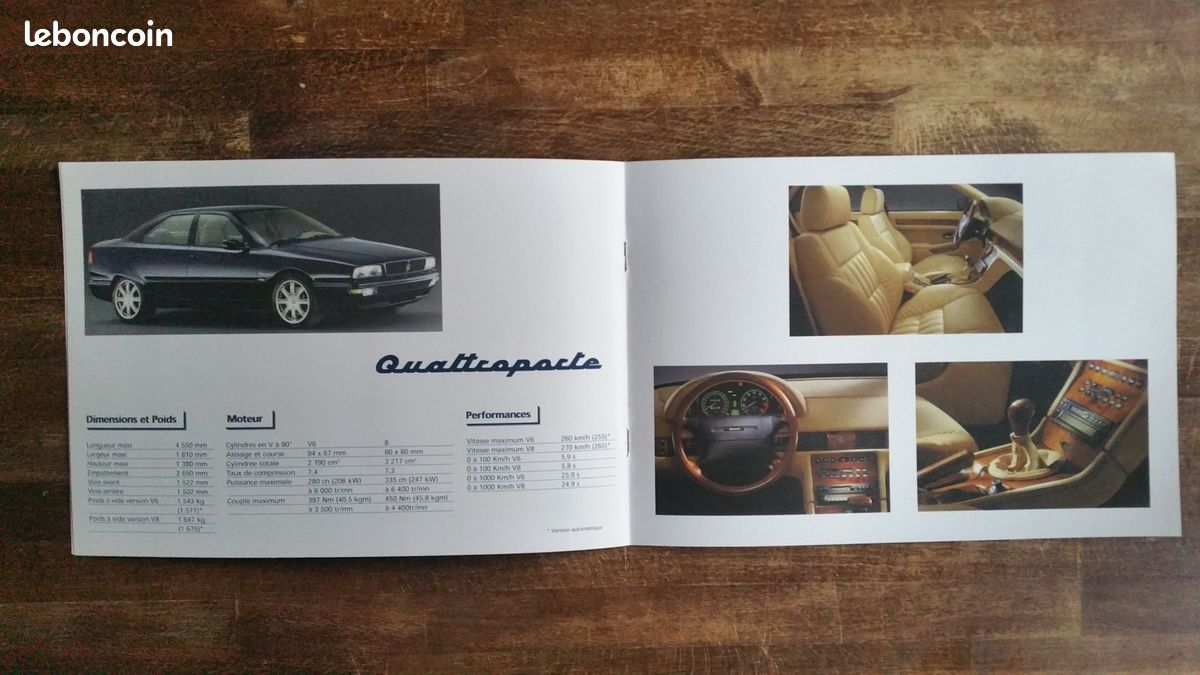 Plaquette commerciale maserati 2000 (image 2)