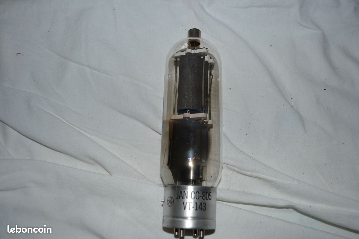 Tube Triode RCA RADIOTRON – 805 – JAN – VT-143 – USA – Neuf (NOS)