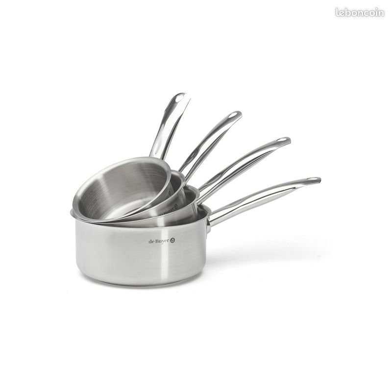Batterie, série de 4 casseroles en inox PRIM'APPETY , De Buyer , primappety, prim appety (image 2)