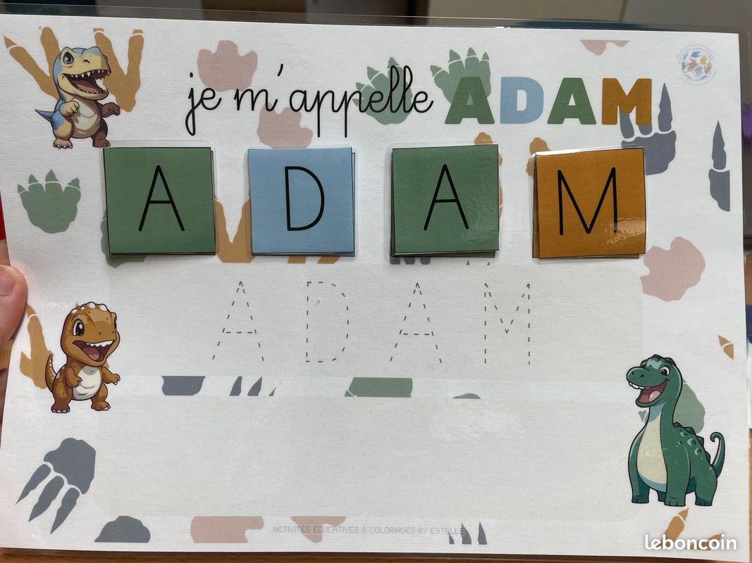 Affiche apprendre écrire son prénom (image 3)