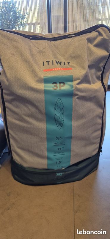 Kayak gonflable ITIWIT places pagaies – Excellent état