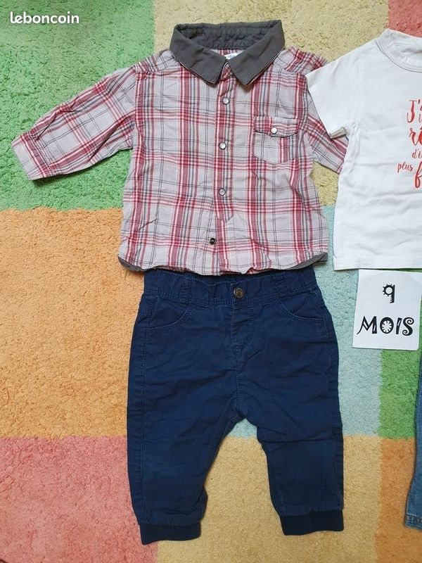 Lot 5 vêtements Garçon 👦 Printemps / été - 9 mois - TBE (image 2)