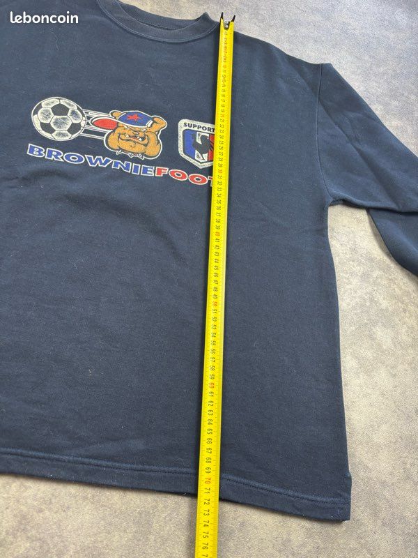 Pull Brownie vintage 00s marine FootBall France made in France - L (image 11)