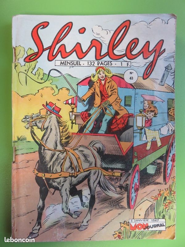 BD - Shirley - N° 43 - 1967 - La caravane de Jemima (image 1)