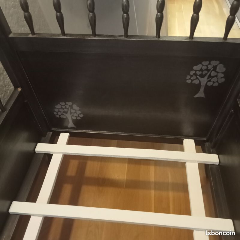 Lit bébé ancien + matelas (image 3)