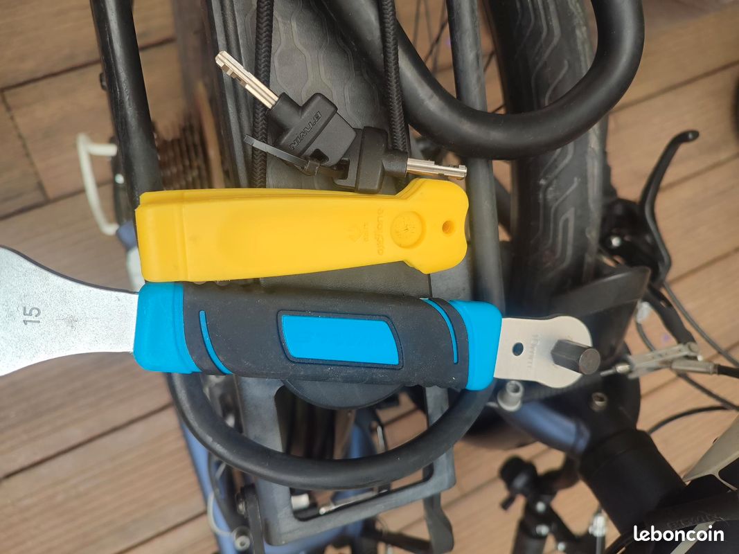 BTWIN Vélo pliant fold 500 bleu fonce (image 10)