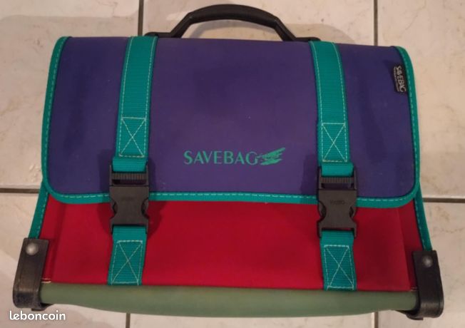 Cartable vintage savebag années 90 sac d'école NEUF