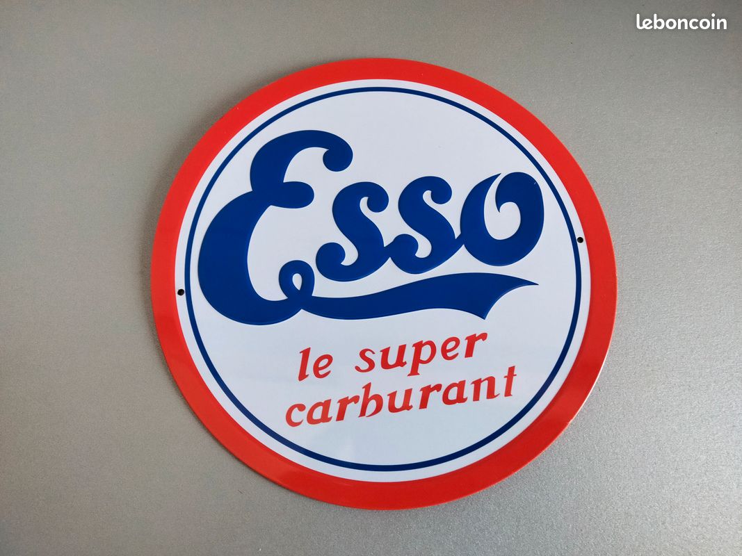 Esso le super carburant plaque en tole (image 1)