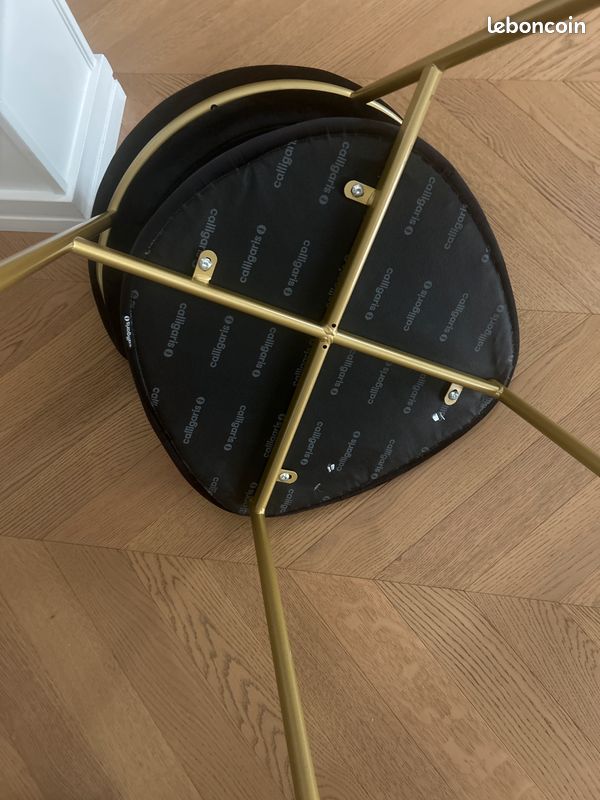 Chaise velours noir Calligaris (image 3)