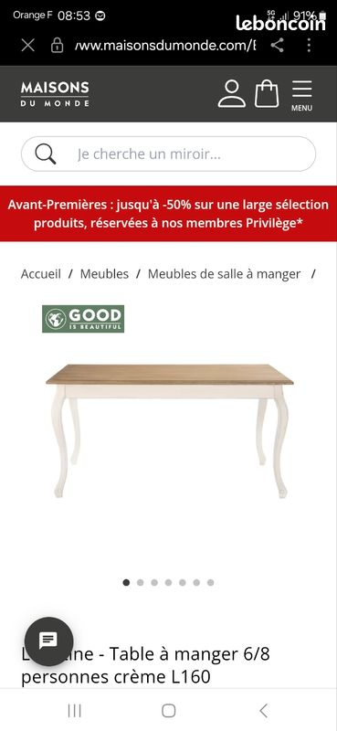 Table salle à manger (image 1)